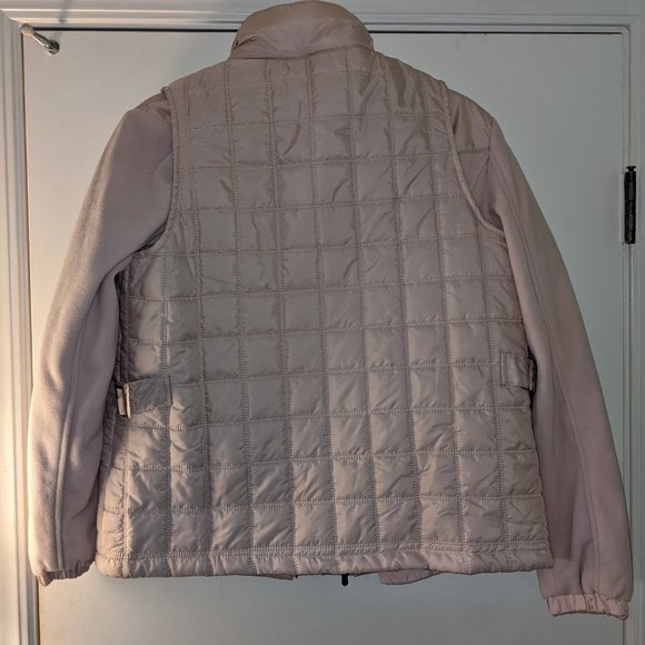 KORET WOMEN'S WINTER COAT & VEST Small S Light Pink Jacket Fleece Soft Warm - Picture 9 of 9